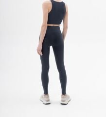 Feel-Free Seamless  High Rise Leggings Blue Graphite - M-L