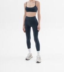 Feel-Free Seamless  High Rise Leggings Blue Graphite - M-L