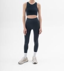 Feel-Free Seamless  High Rise Leggings Blue Graphite - M-L