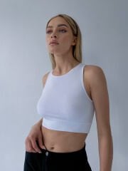 Essential Seamless  Rib Crop Top