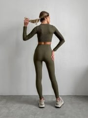 Power Rib Seamless High Rise Leggings