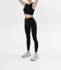 Feel-Free Dikişsiz Yüksek Bel Kadın Spor Tayt Siyah