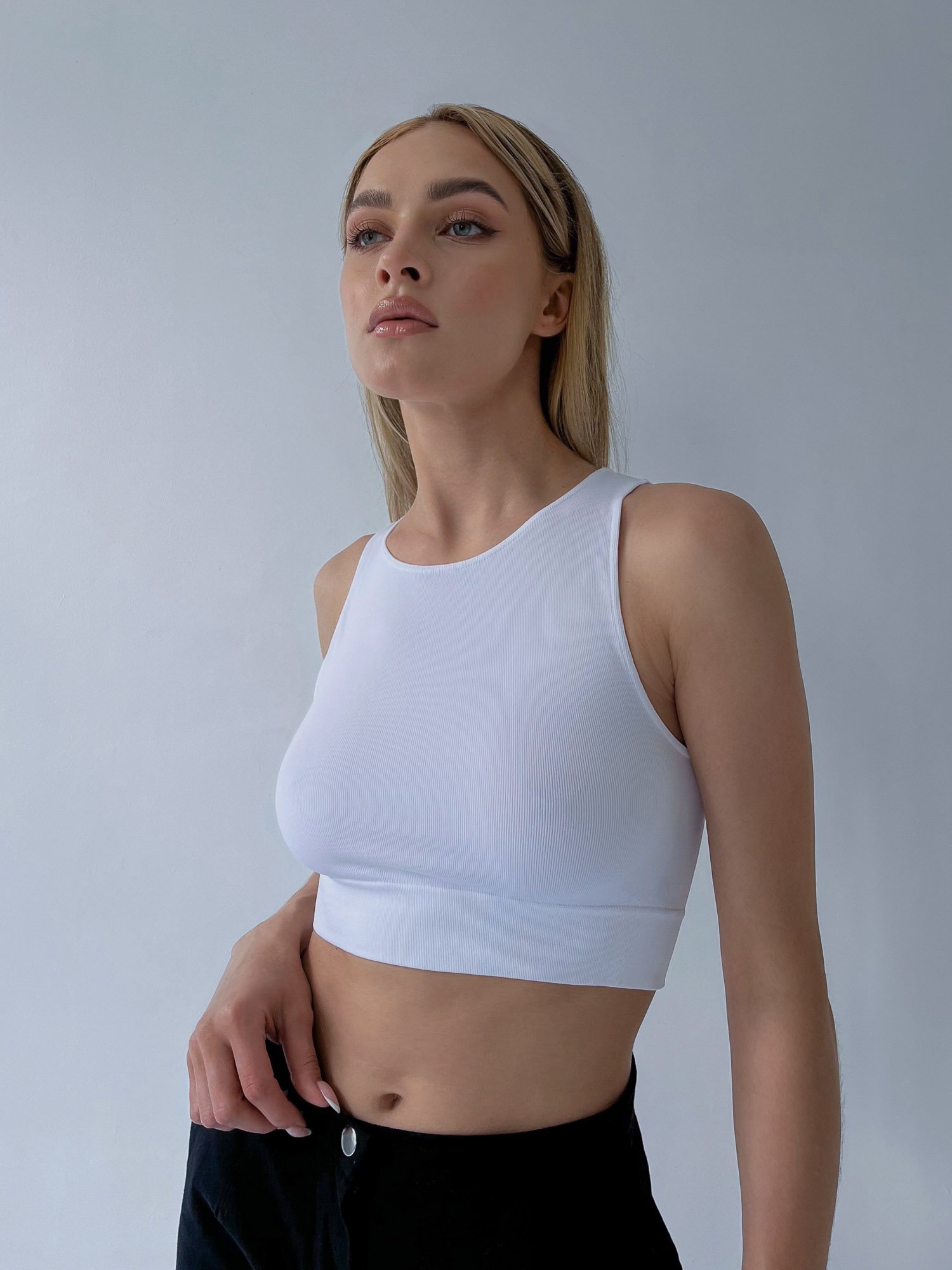  Essential Seamless Rib Crop Top